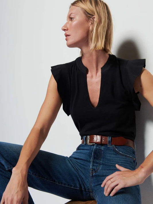 the CONSTANCE top, jet black