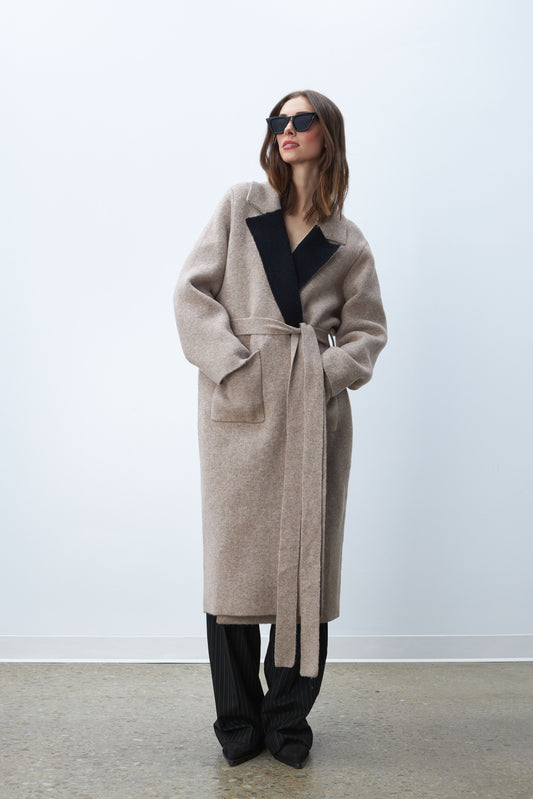 the MONET wrap coat