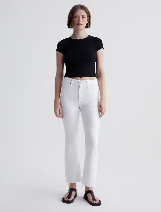 The FARRAH BOOT CROP, Modern White