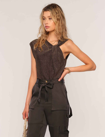 the EZRA top, bronze