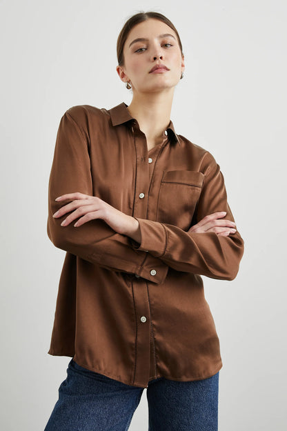 the OAK blouse, espresso