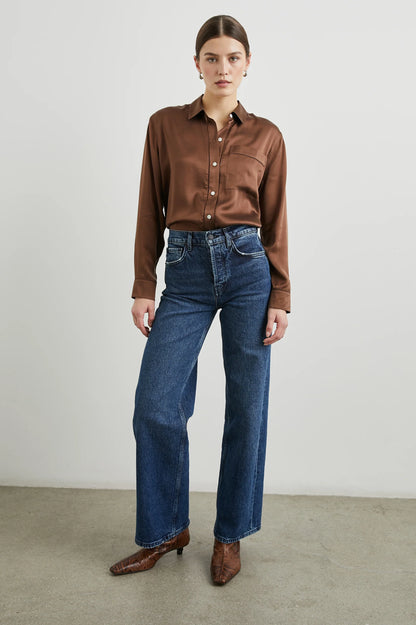 the OAK blouse, espresso