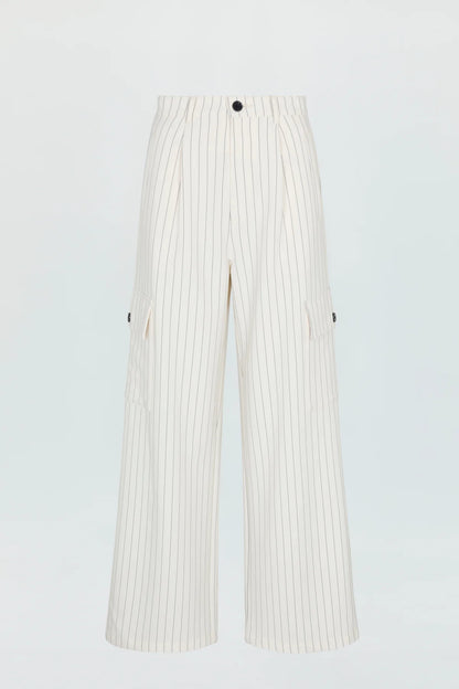 the BRYNN pant, le blanc pinstripe