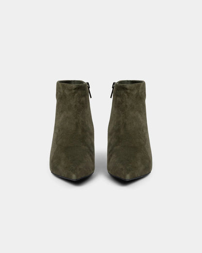 the ESSENTIALS bootie, army suede