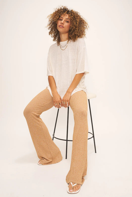 the EDIE linen tee, oat