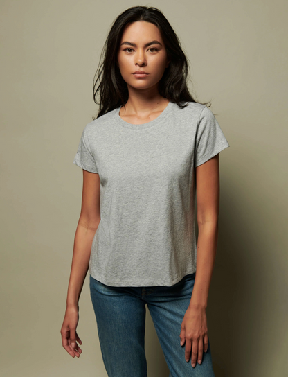 The GOLDIE Boxy Tee, Heather Grey