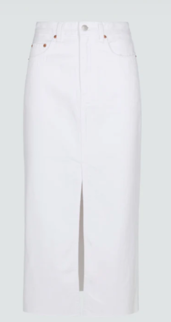 the ALICE midi skirt, white