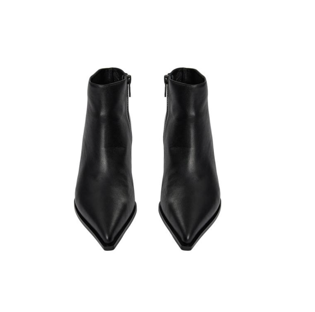 the ESSENTIALS bootie, black leather