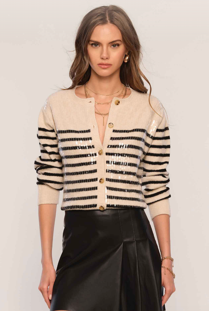 the BREANNA cardigan, ivory