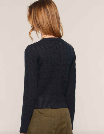 the JUNE sweater, indigo