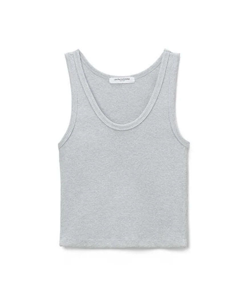 the BLONDIE tank, heather grey