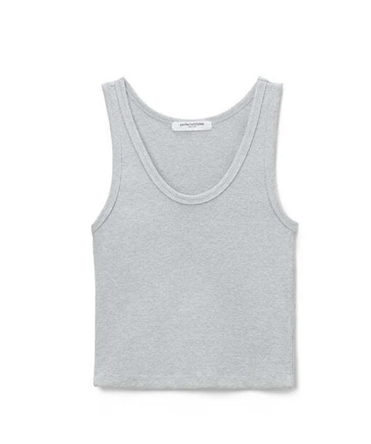 the BLONDIE tank, heather grey