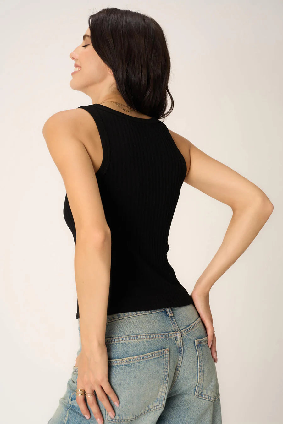 the COOPER sweater rib tank