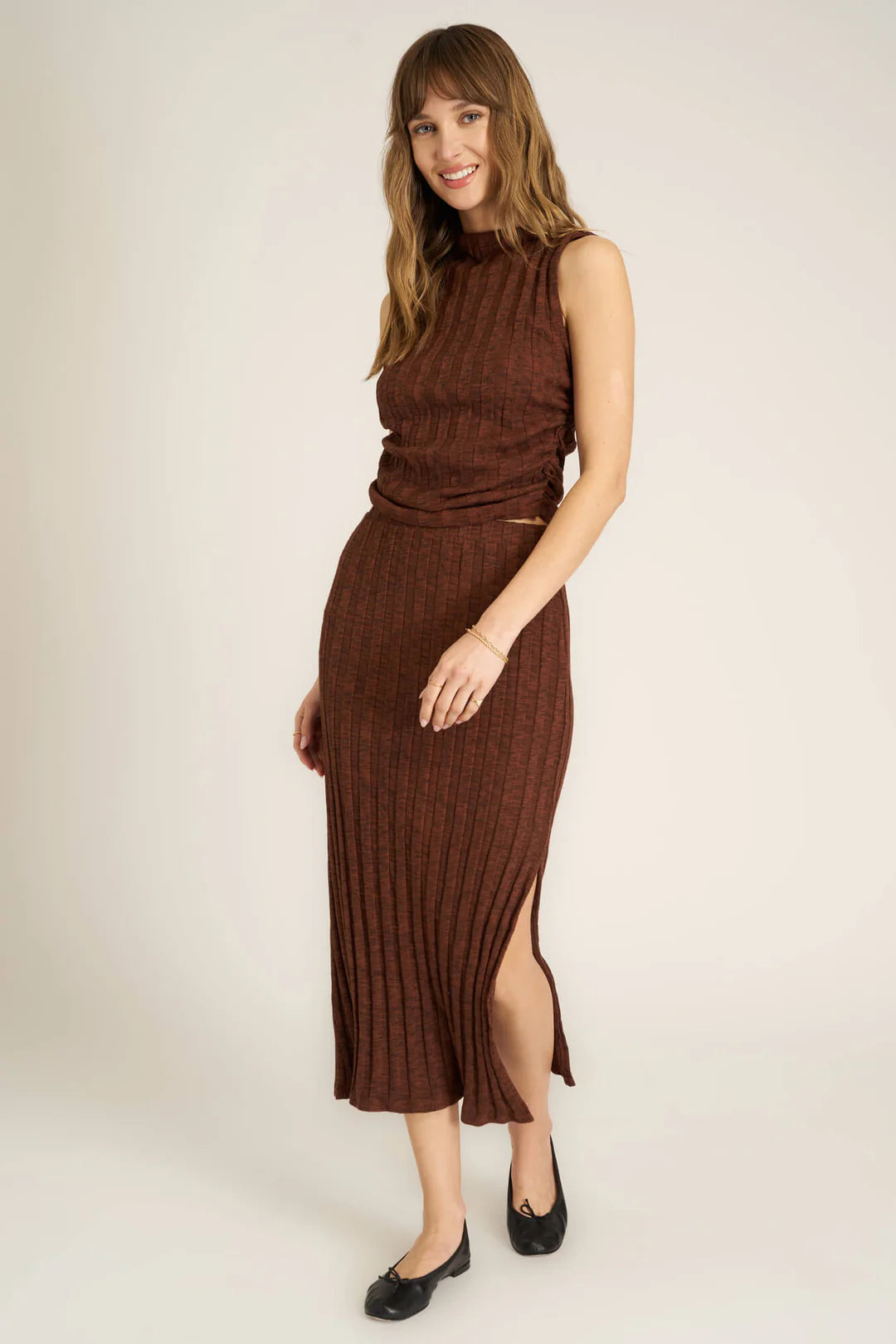 the GIORGIA rib skirt