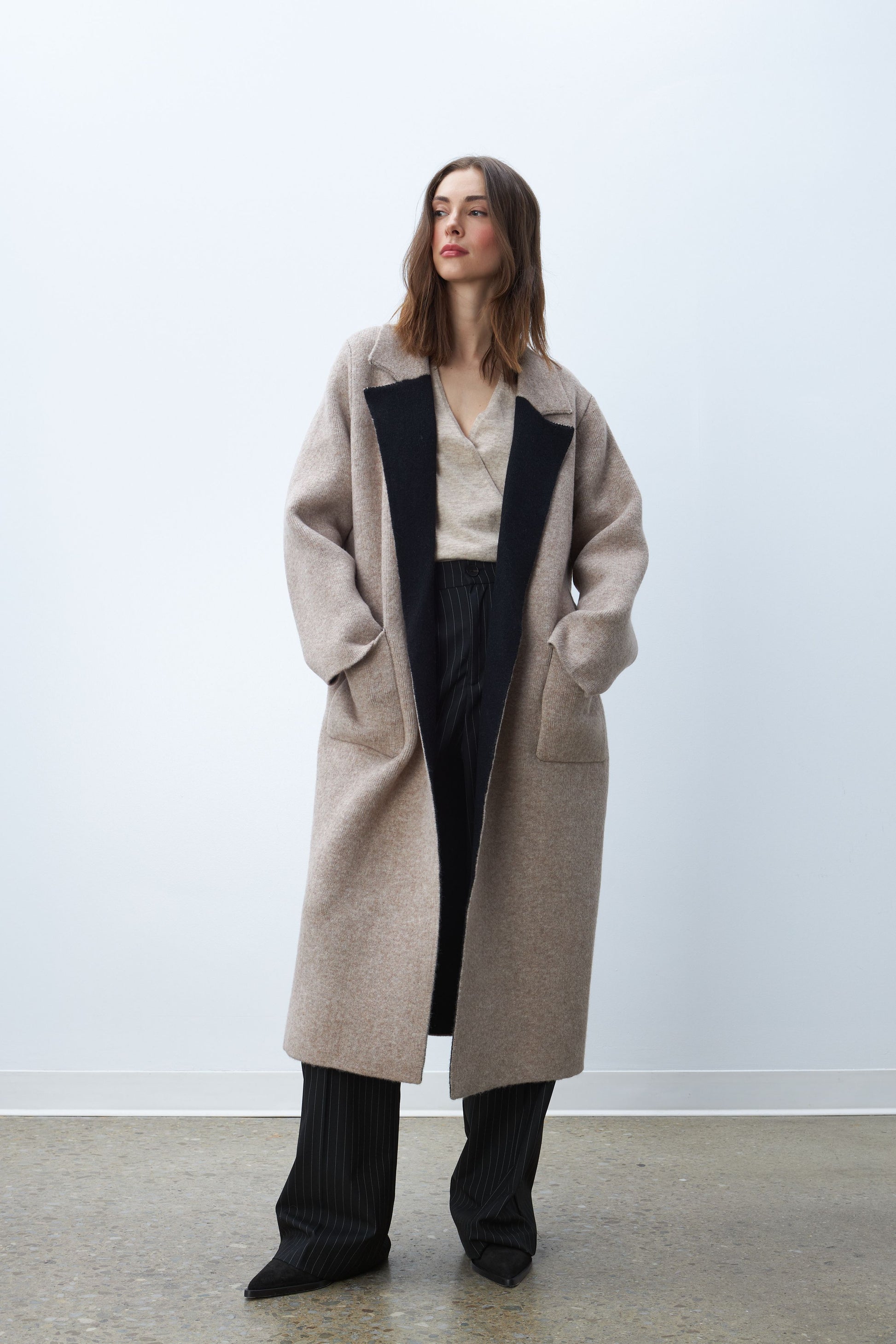 Oversized wrap sale coat